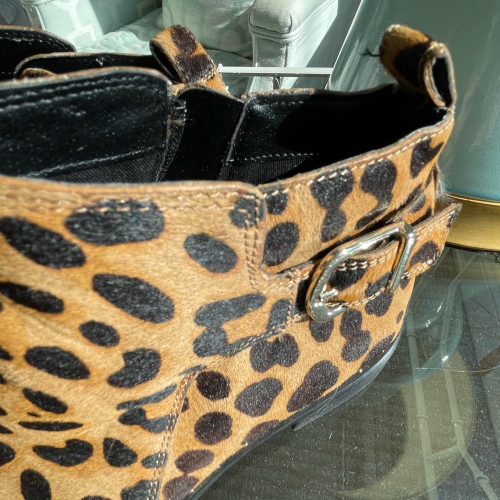 Madden Cheetah Print Booties. Great Condition - image 2